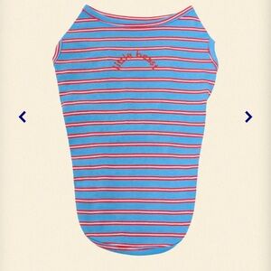 Little Beast “Gone Hiking” Sleeveless shirt in red, blue, white XL dog shirt